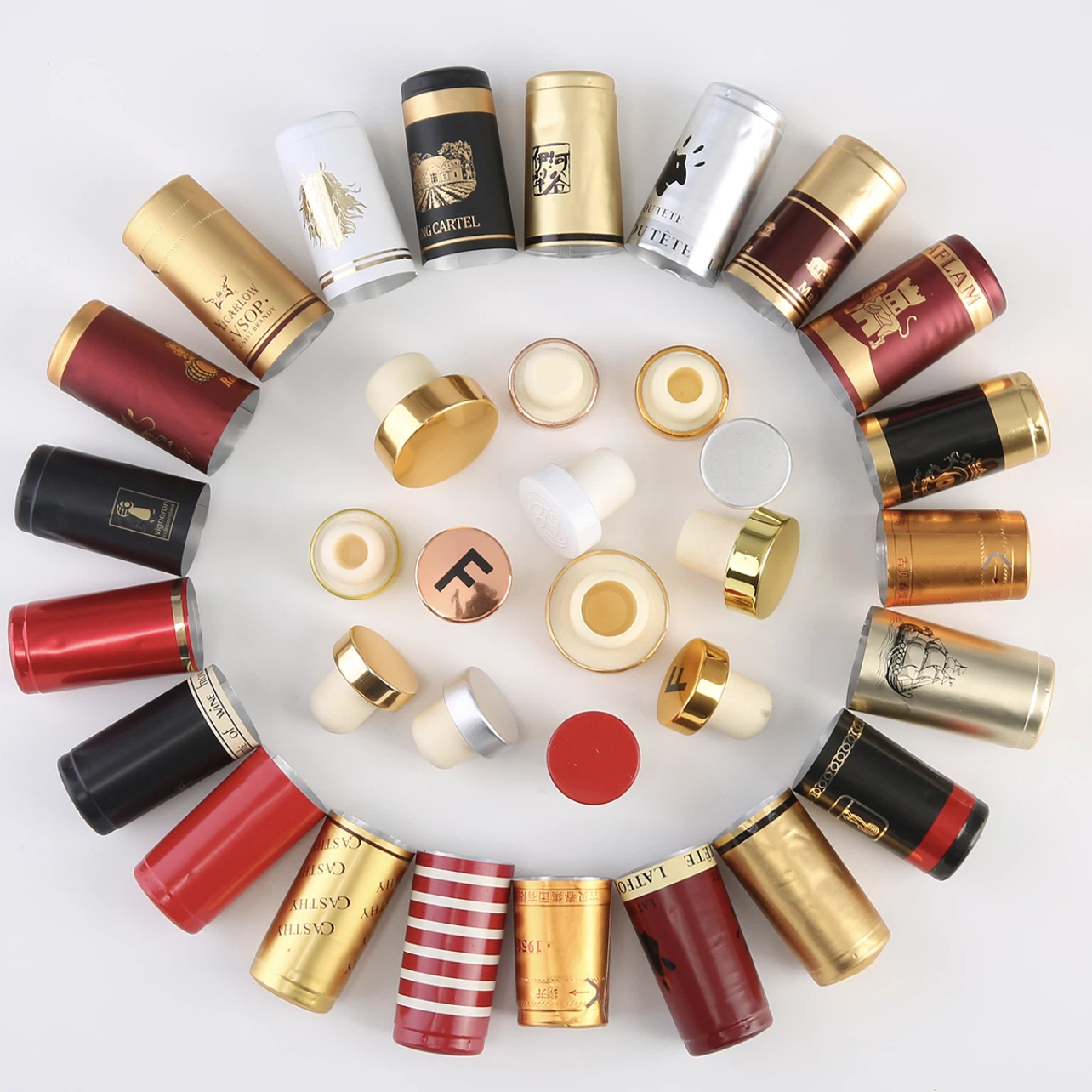 Пробковая пробка T-образной формы с индивидуальным рисунком 