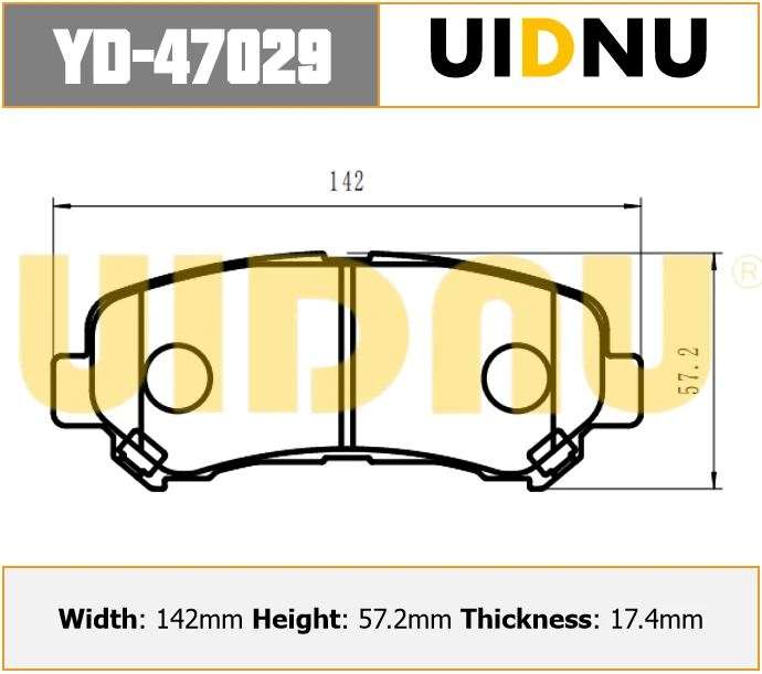 YD-47029 UIDNU F08-3501080 для Jetour X95 передние тормозные колодки 