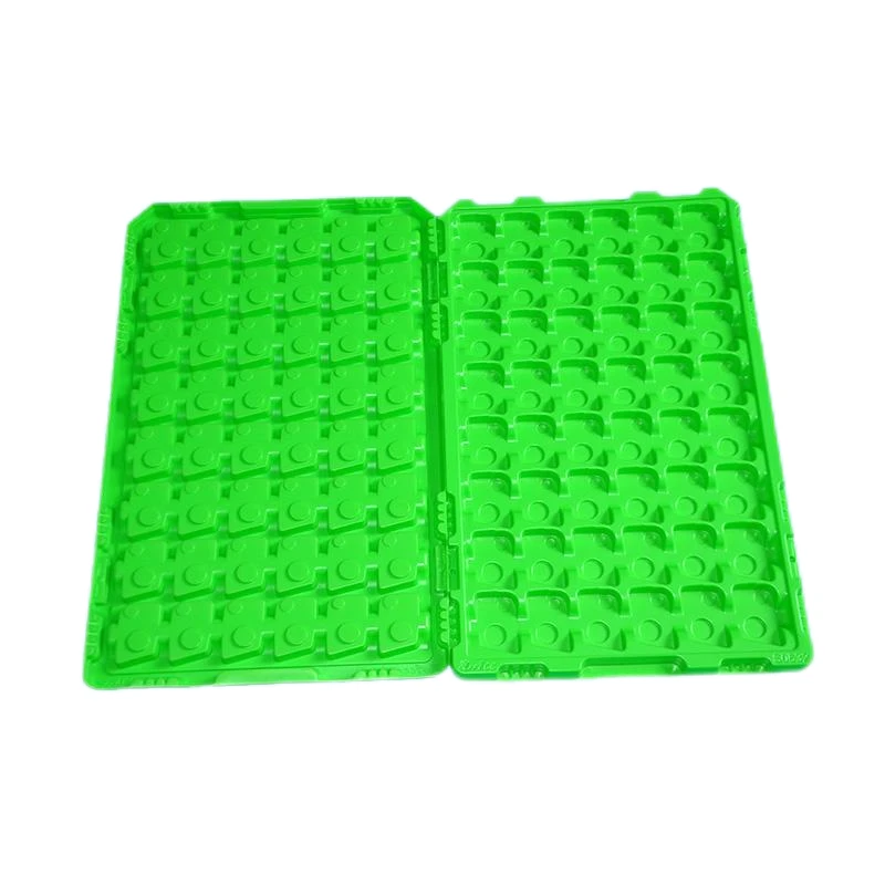Plastic Green Transport Tray Customized for Electronic Parts