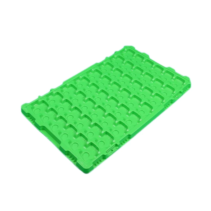 Plastic Green Transport Tray Customized for Electronic Parts