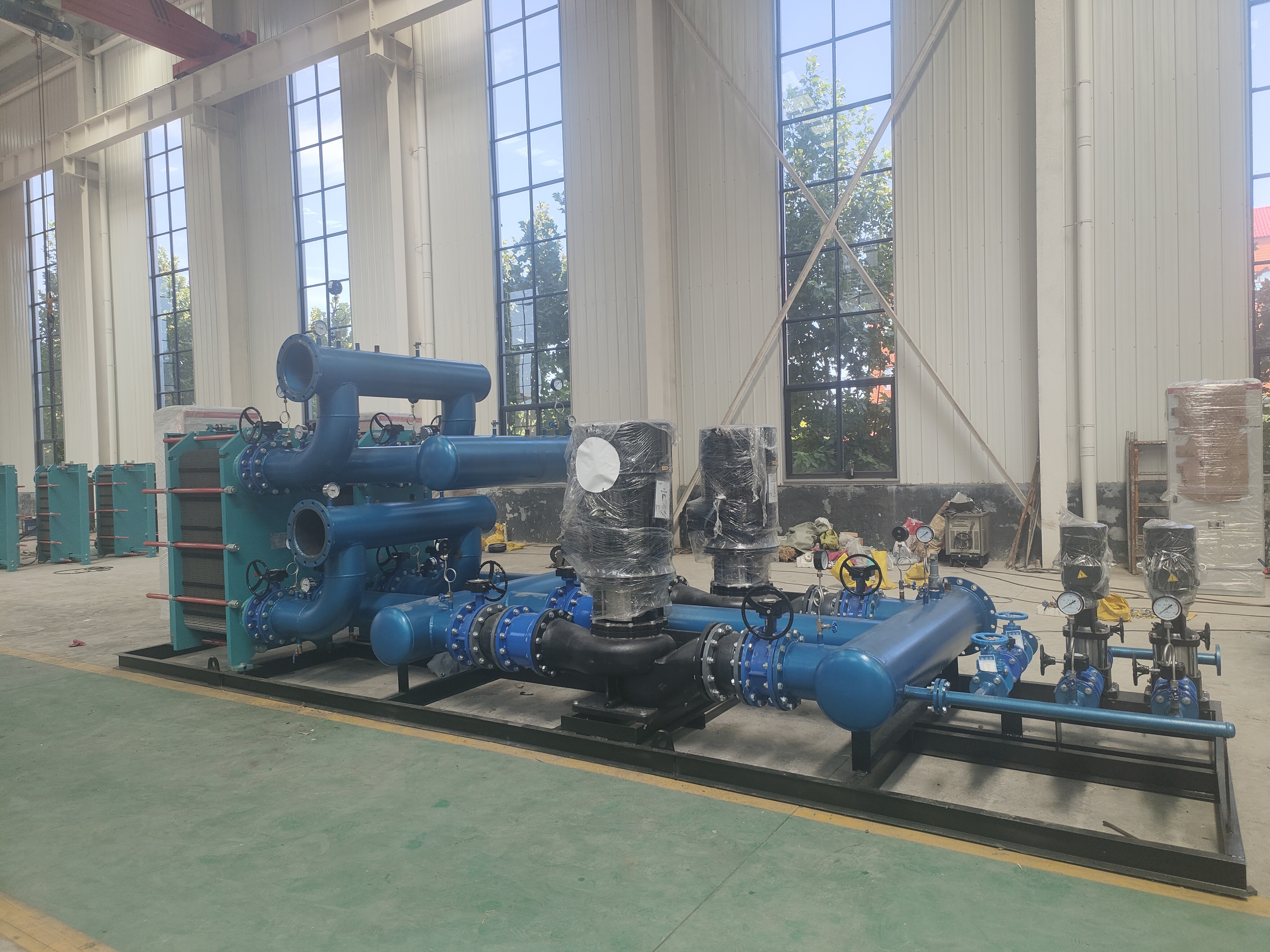 Промышленные теплообменные блоки на салазках