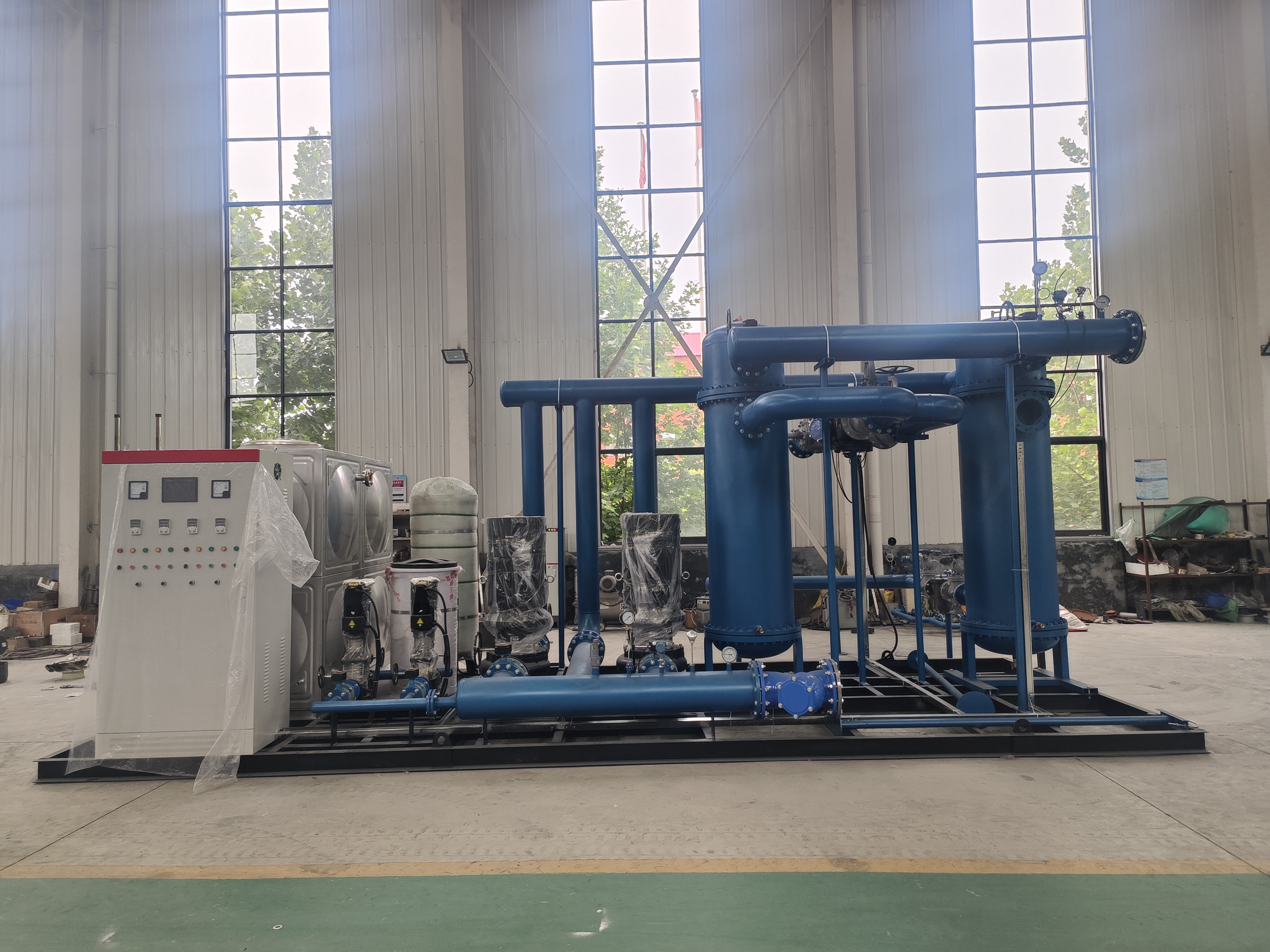 Промышленные теплообменные блоки на салазках