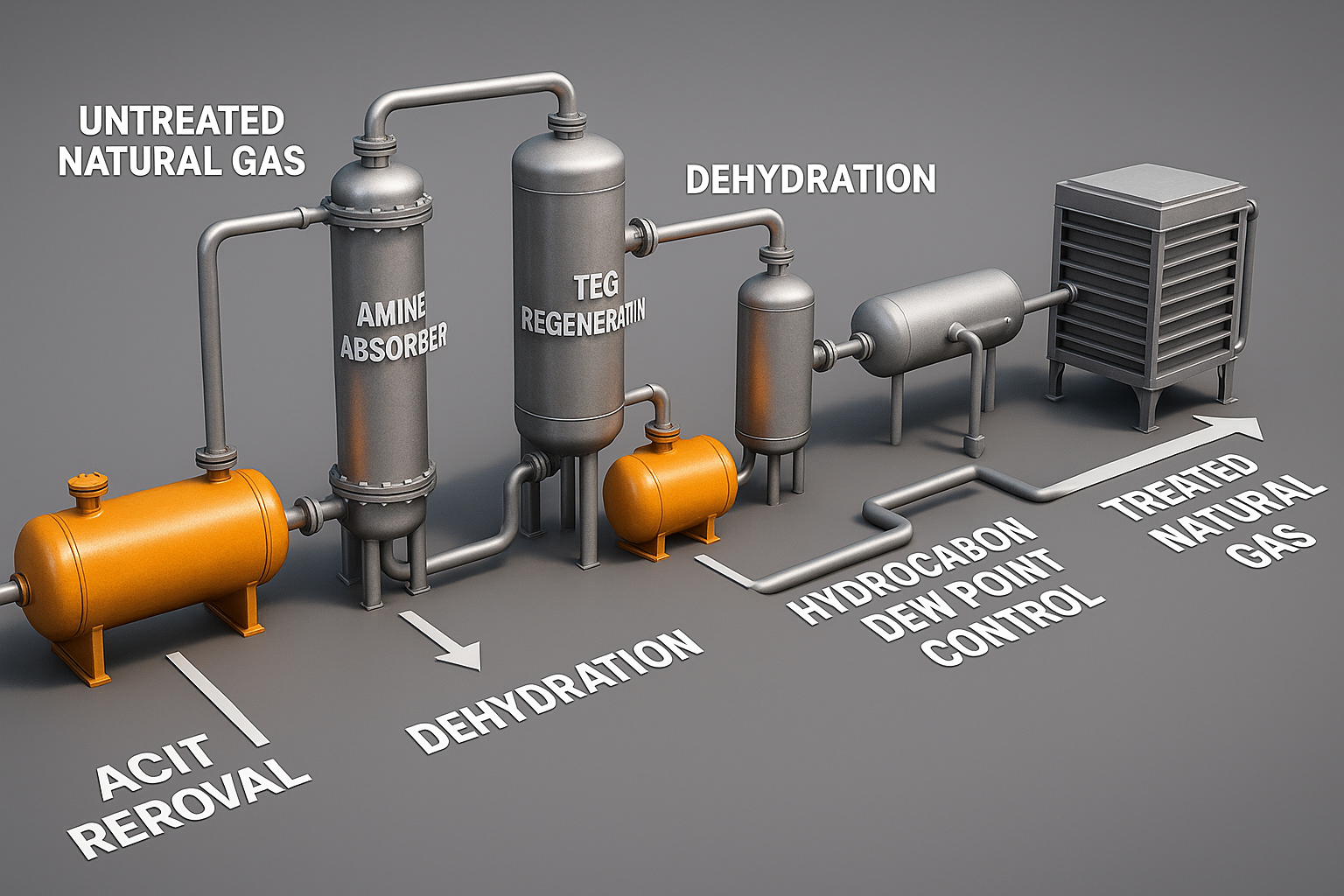 Критическая роль и применение теплообменников в процессе очистки природного газа