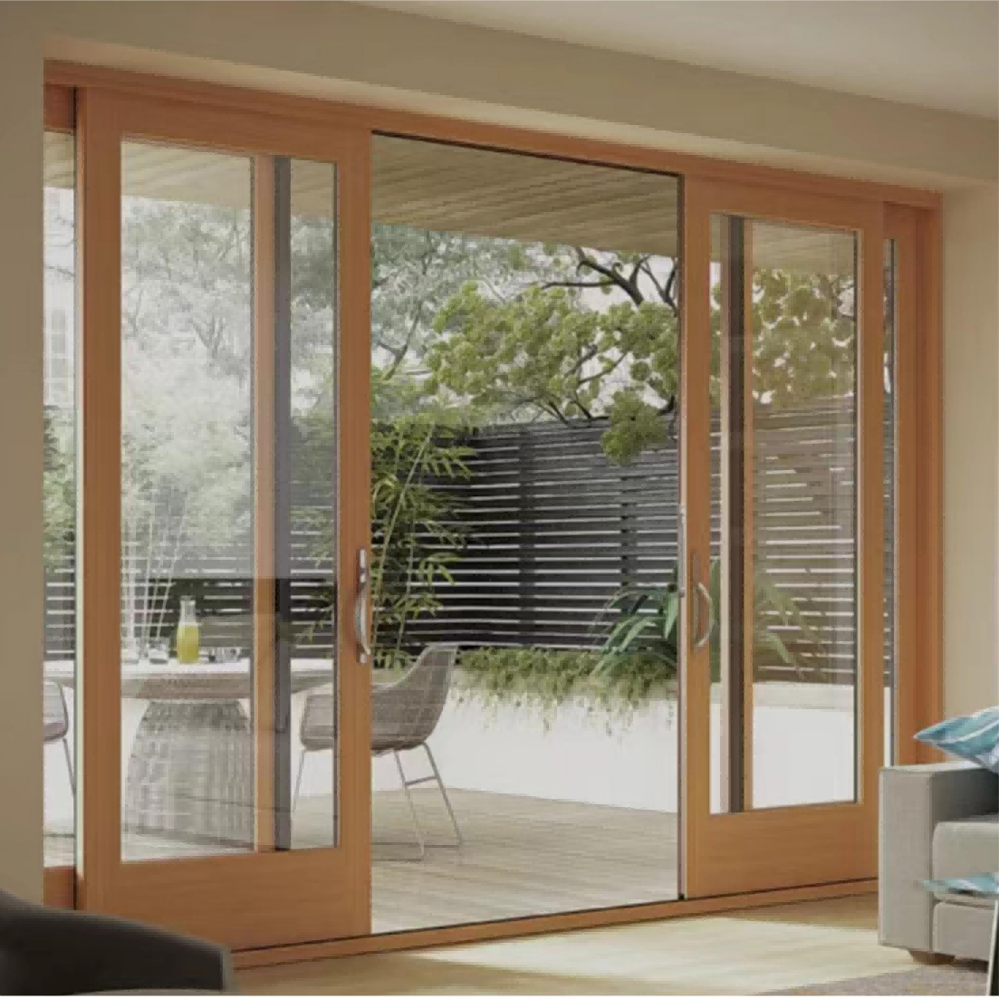 Aluminum Wood Sliding Doors