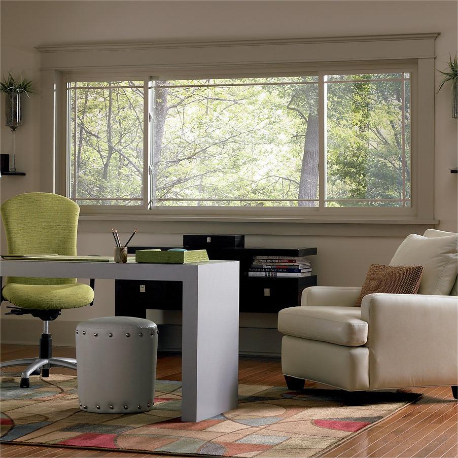 X121 Stylish Triple-Track Aluminum Sliding Window With Ledge