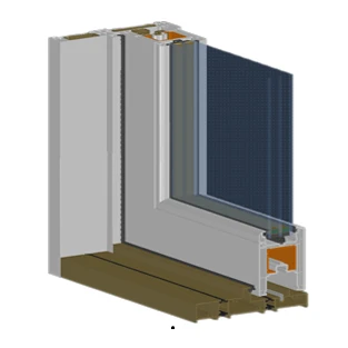 E195 Tightly Sealed uPVC/Vinyl Lift and Slide Door