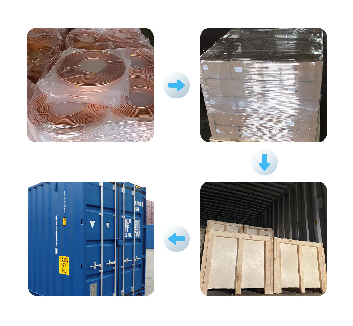 copper pipe coil packing