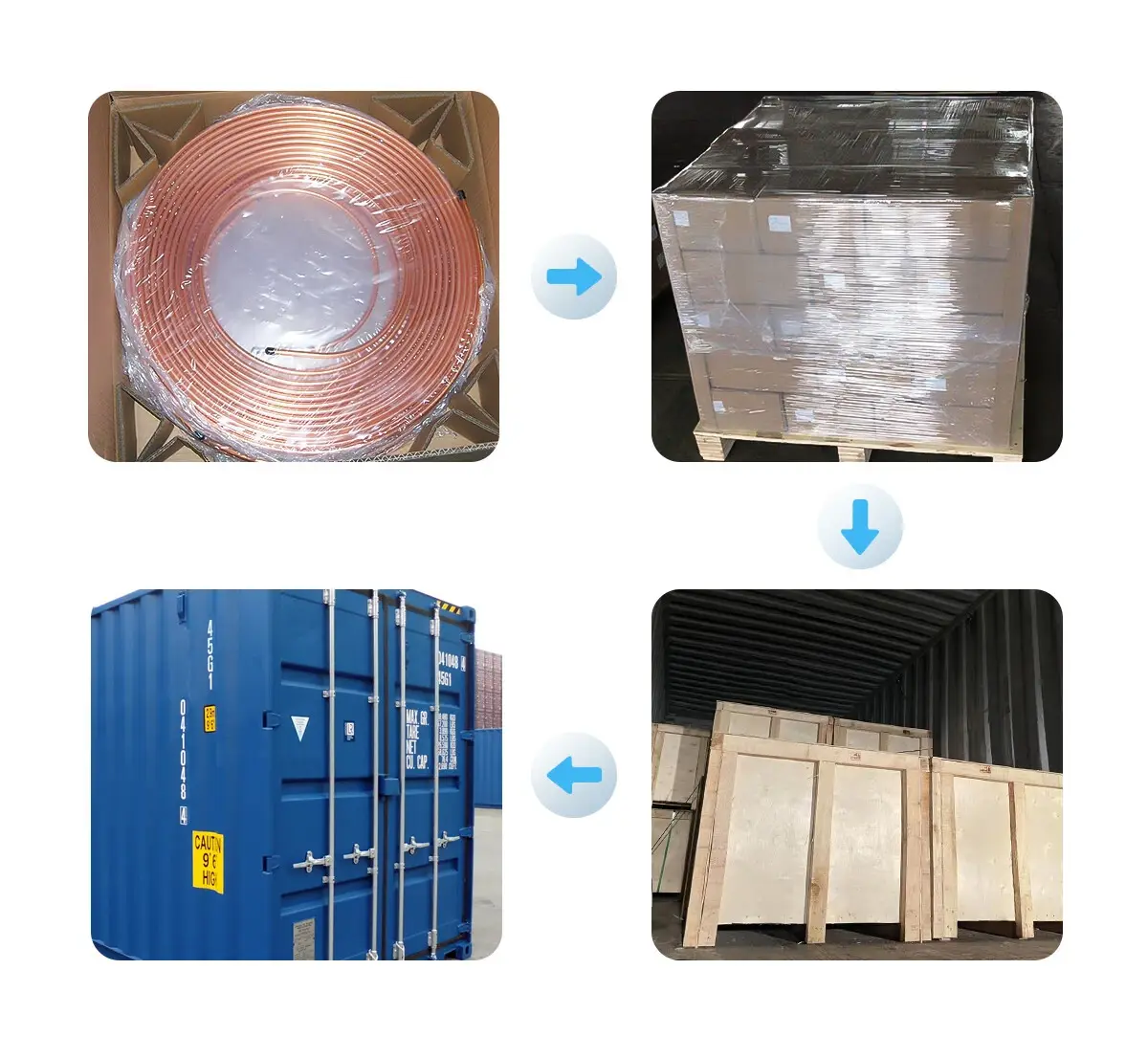 copper pipe coil packing