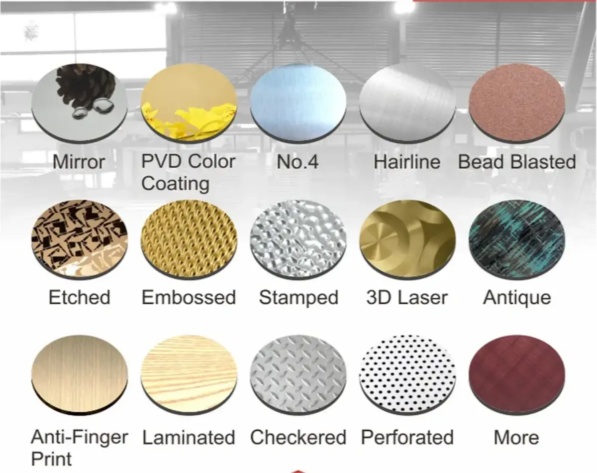 Stainless steel plate surface