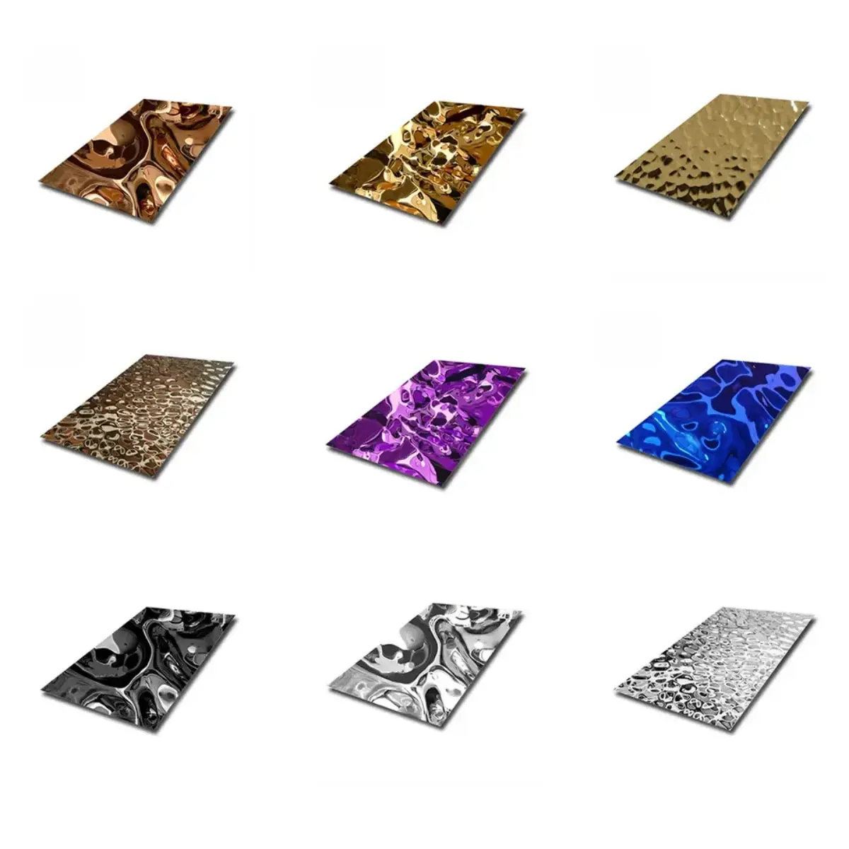 colors of stainless steel water corrugated plate