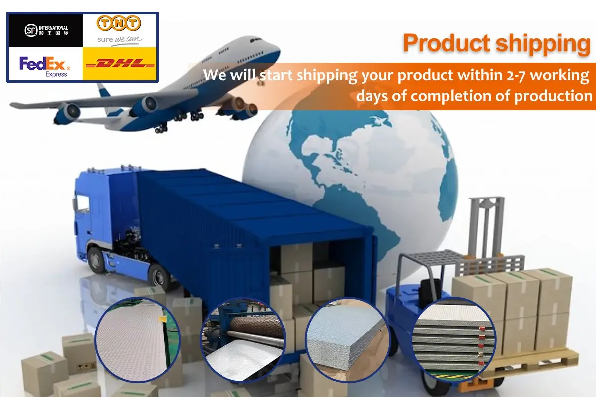 Stainless steel patterned plate transportation