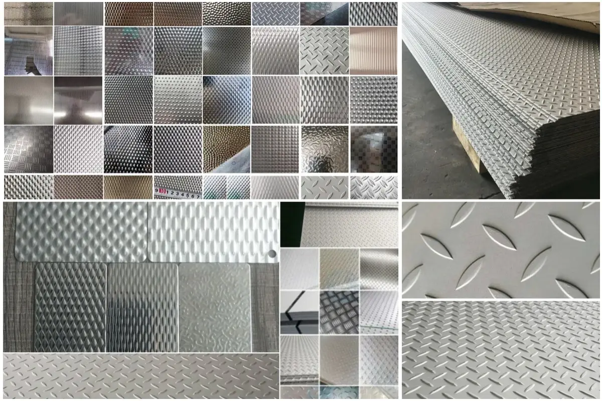 Stainless steel patterned plate