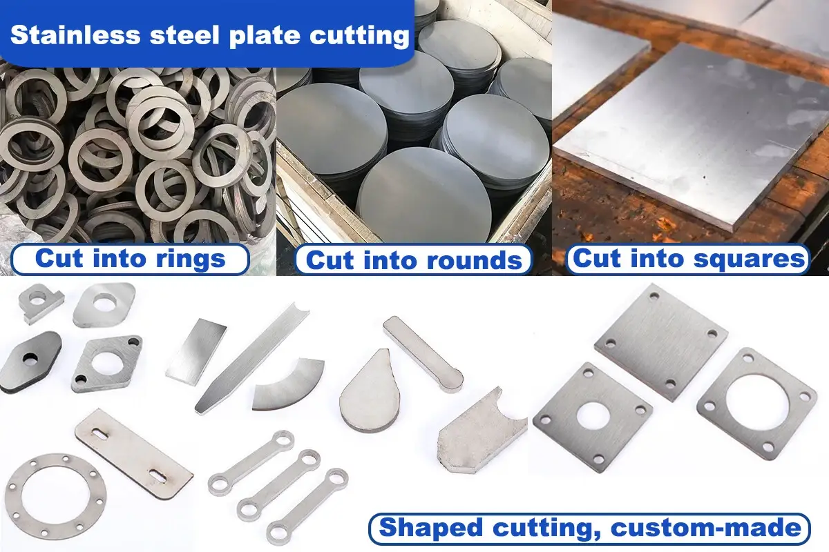 stainless steel round plate cutting