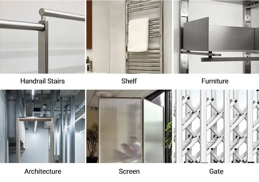 stainless steel square pipe application