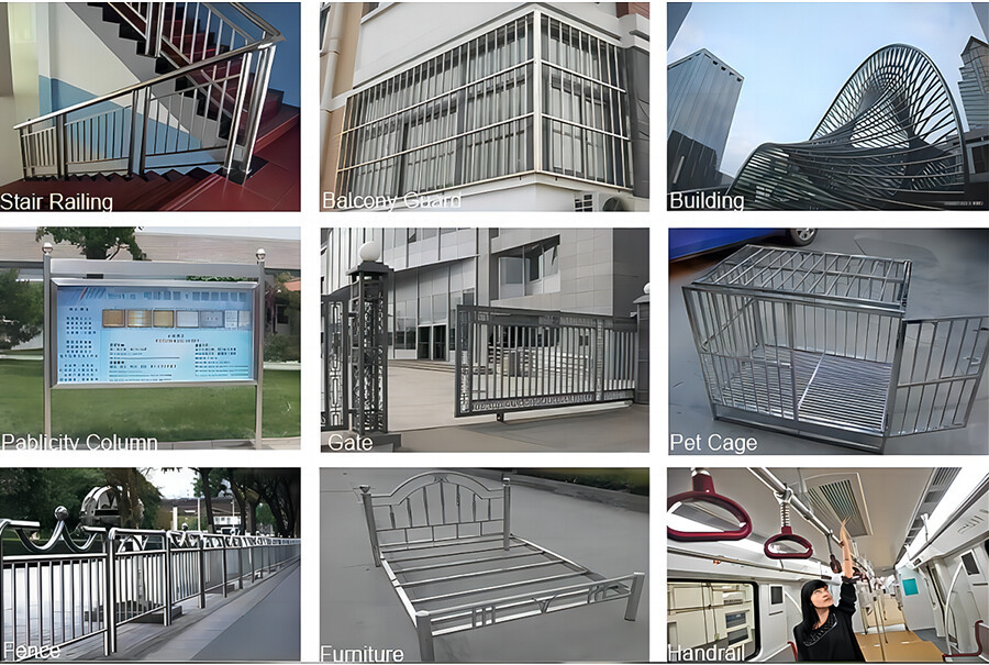 stainless steel square pipe application