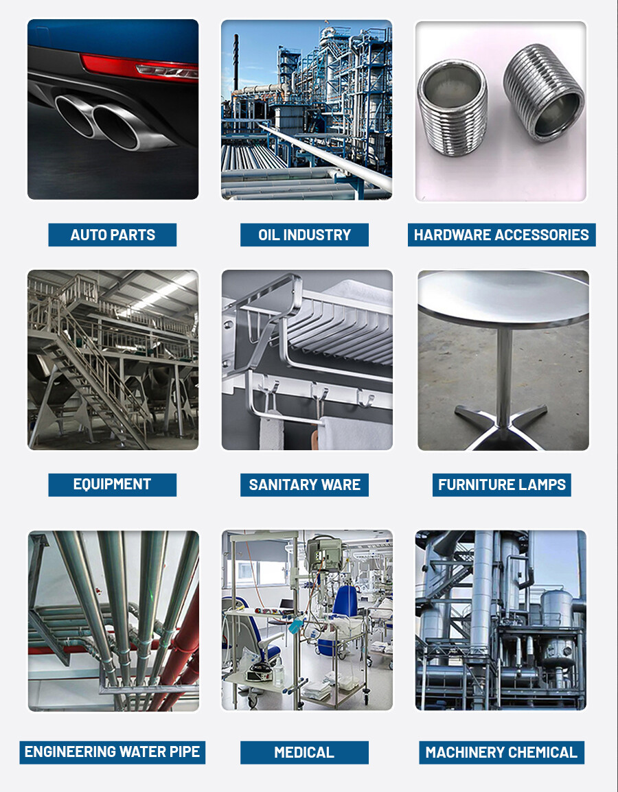 stainless steel pipe application