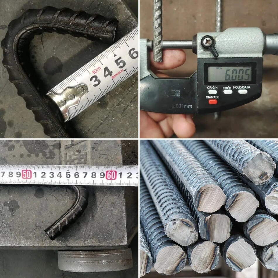 stainless steel rebar detail display