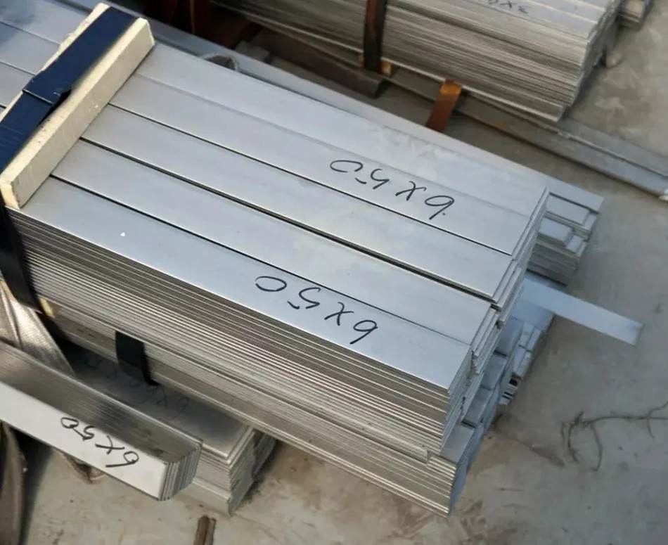 stainless steel flat bar detail display