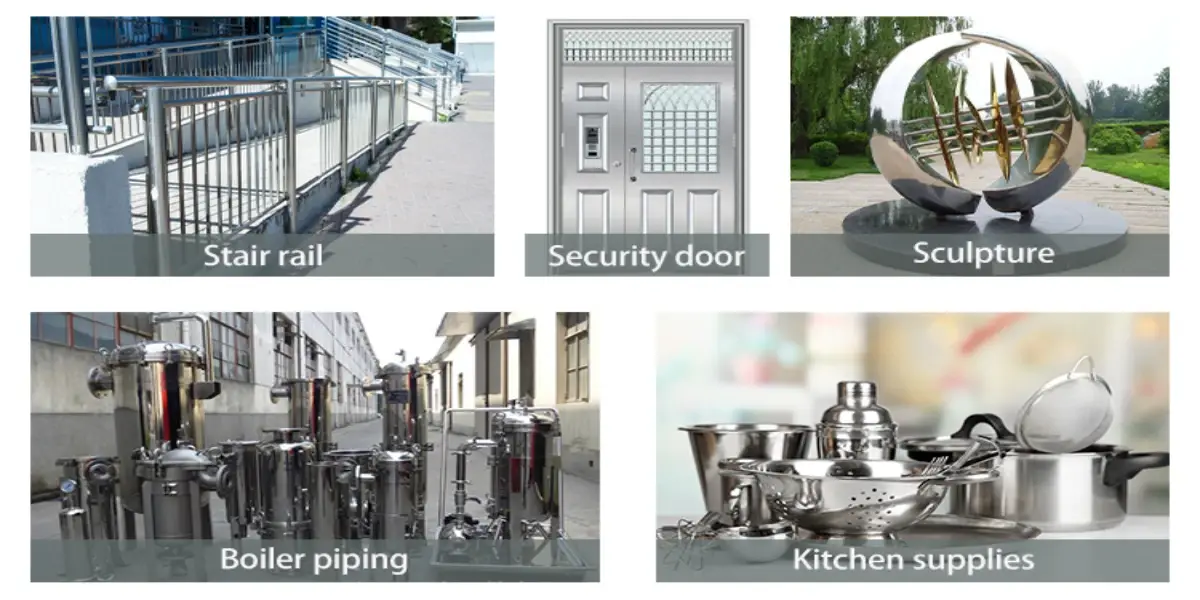 stainless steel bar application