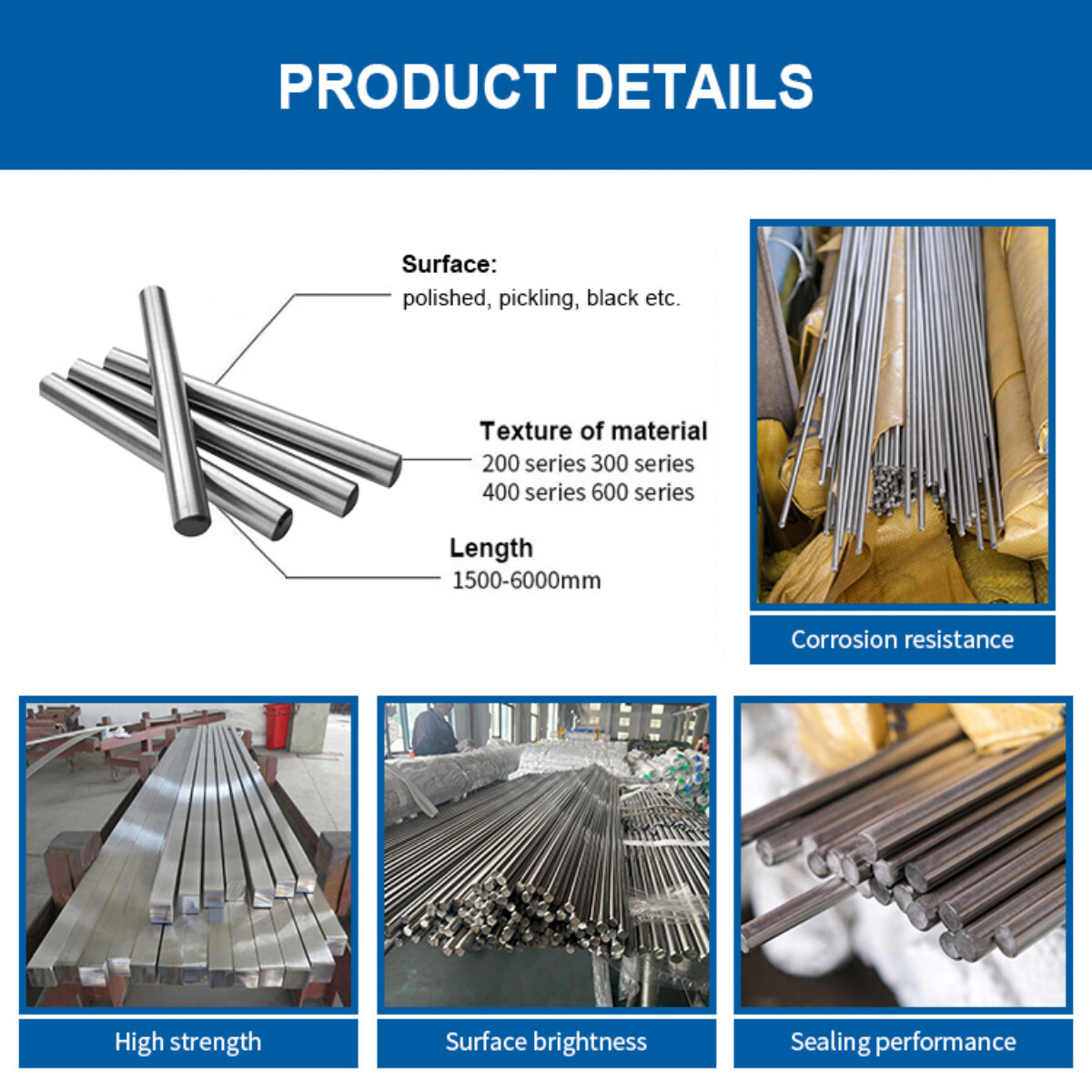 stainless steel bar detail