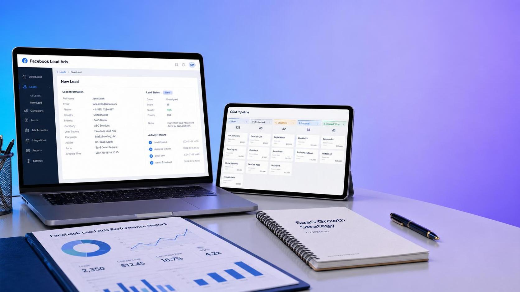 How Facebook Lead Ads Work for SaaS Demos and What Affects Conversion Quality