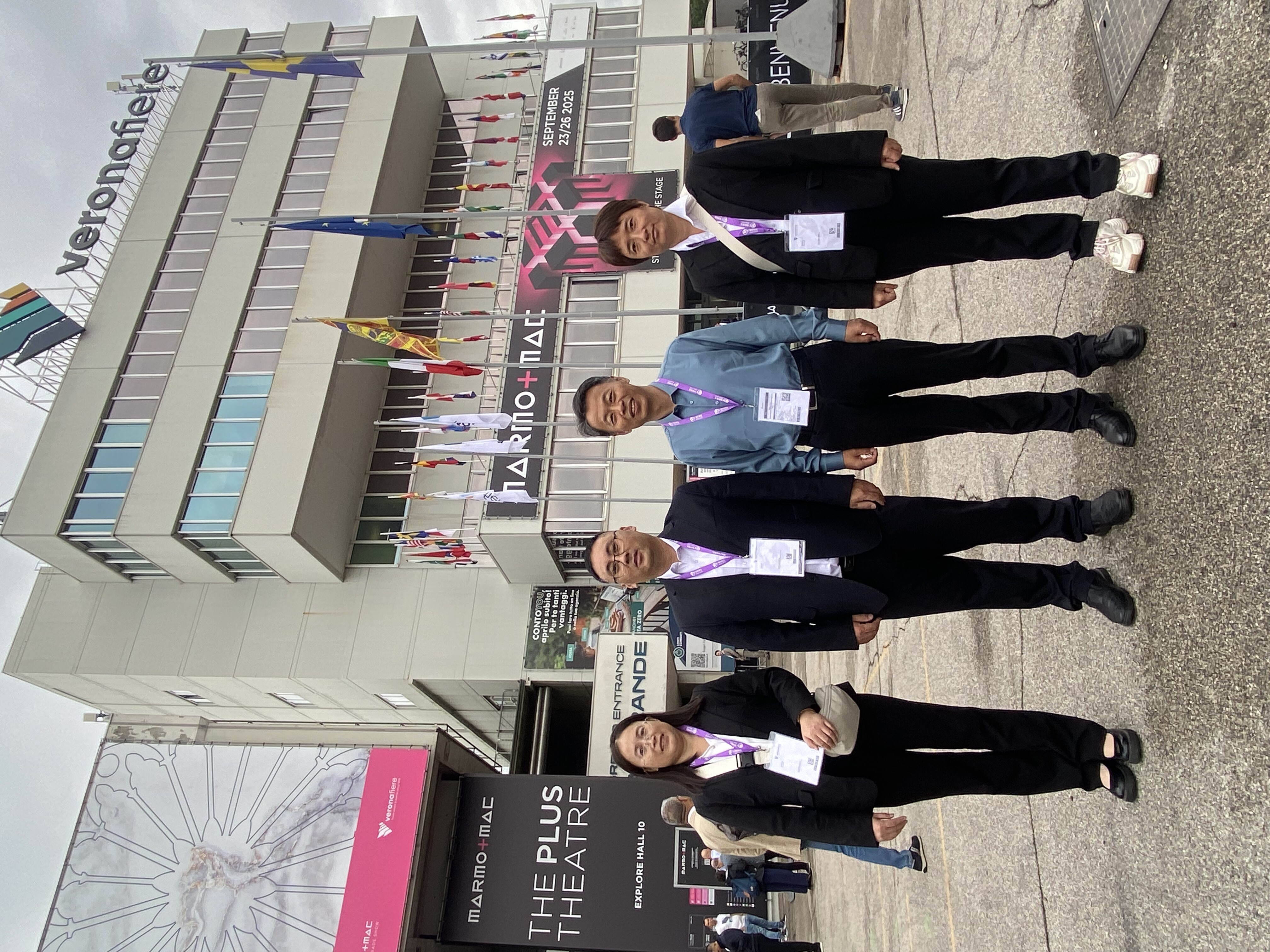 GANGER CNC en Marmomac, la Feria de Piedra de Verona, Italia