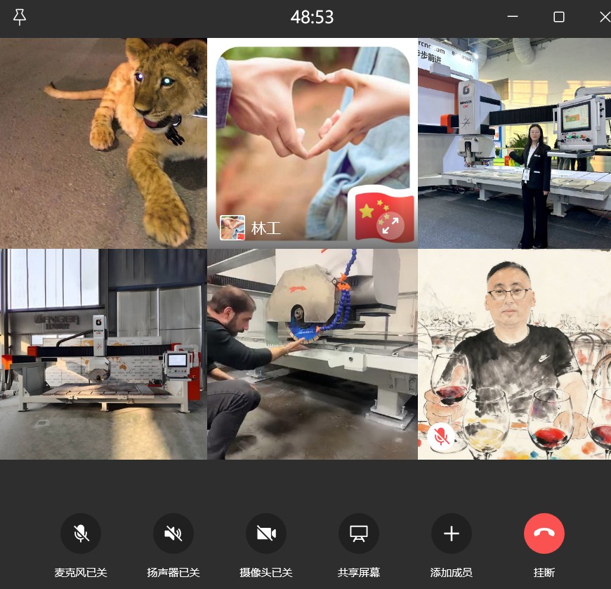 Capacitación remota completada para sierra CNC de puente de 5 ejes