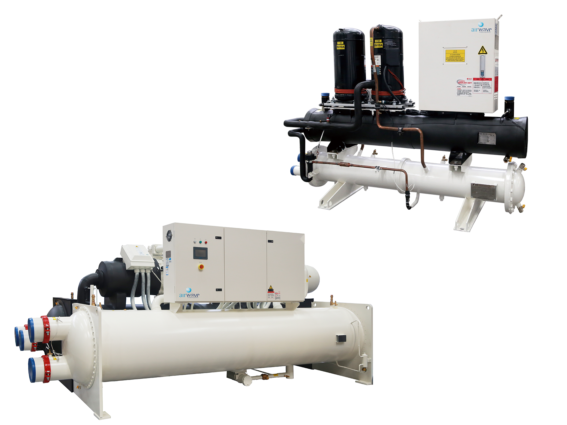 Enfriador de agua refrigerado por agua