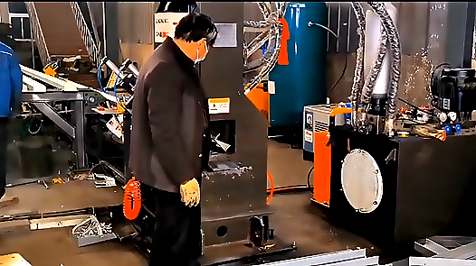 Производственная линия для пробивки и резки швеллеров на ЧПУ для фасадных систем