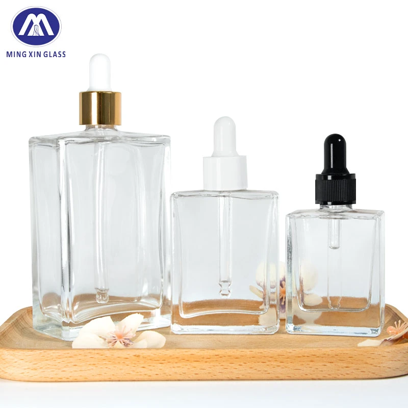 Clear Essence Massage Oils Serum Glass Dropper Bottle