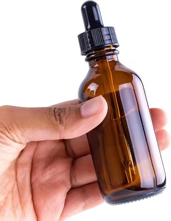 Empty Essential Oil Face Serum Glass Dropper Boston Bottle