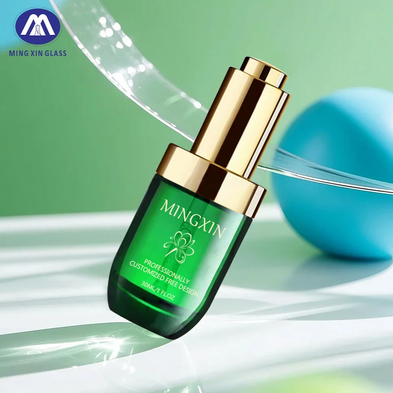  Gold Press Pump Head Button Dropper Bottle 30Ml