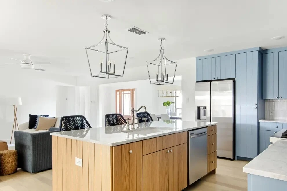 2024 Top House Top Solid Wood Kitchen Design Cabinet Settings