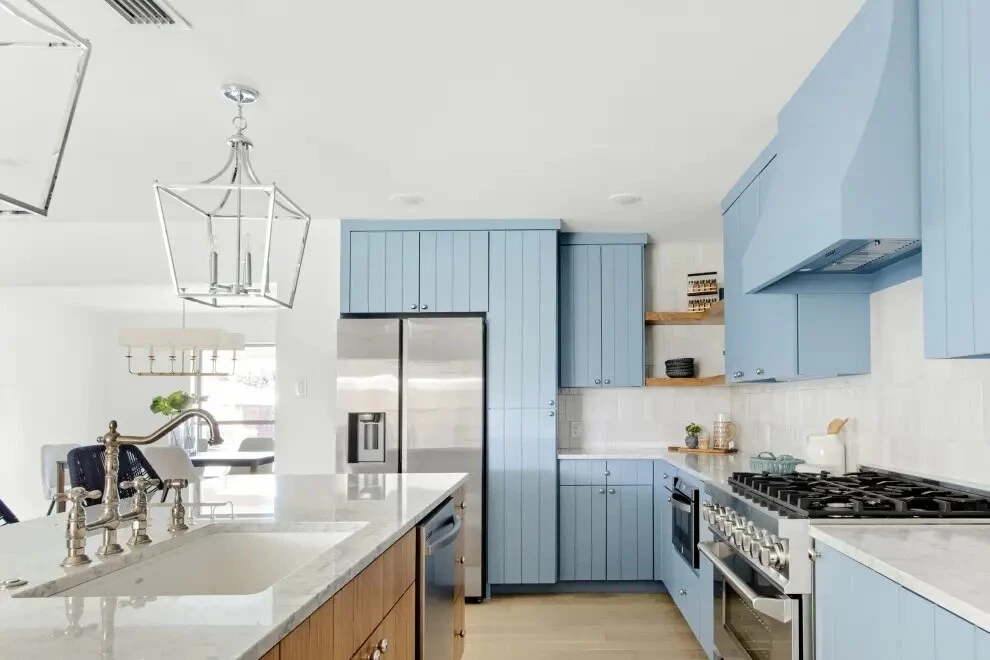 2024 Top House Top Solid Wood Kitchen Design Cabinet Settings