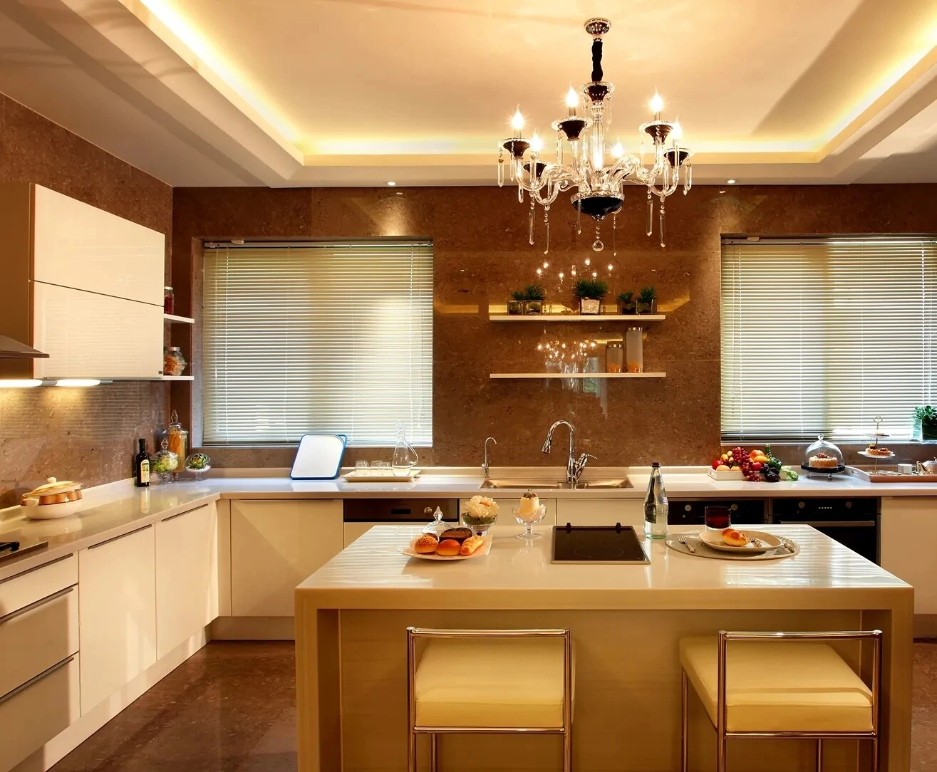 China Factory 2024 Latest and Most Popular Luxury Kitchen Cabinet Kitchen Cabinet Design