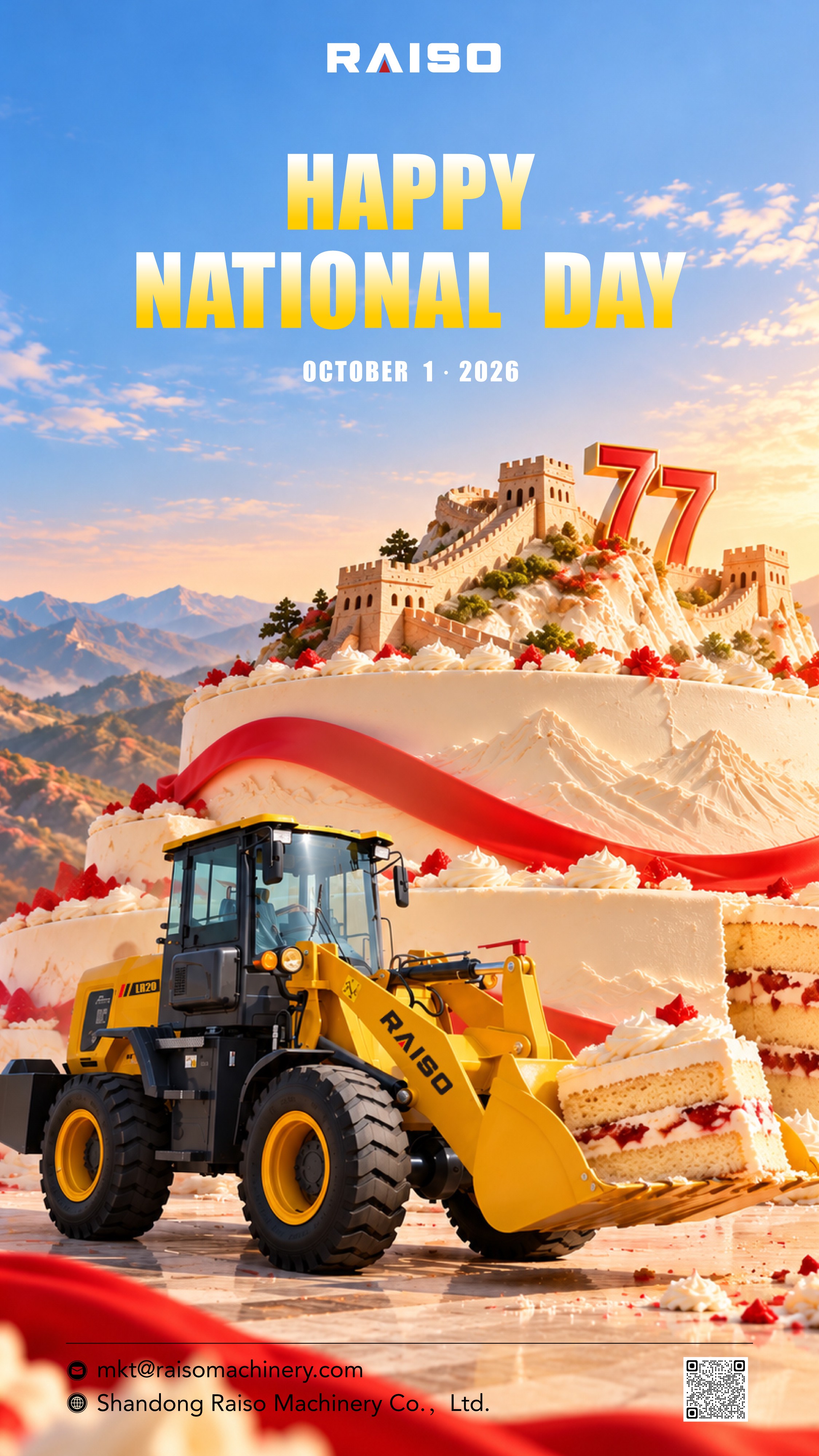 RAISO celebra o Dia Nacional da China de 2026