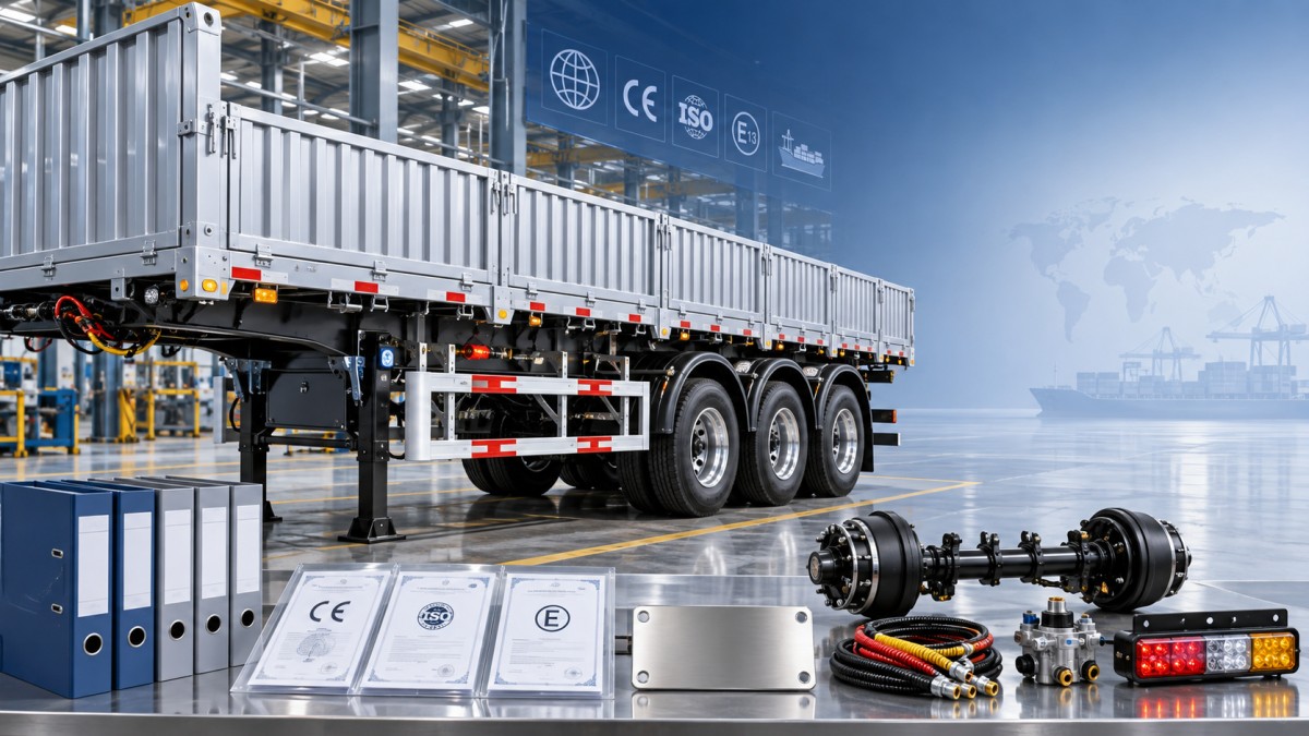 What export certifications should a semi trailer manufacturer provide? ¿Qué certificaciones de exportación debe proporcionar un fabricante de semirremolques?