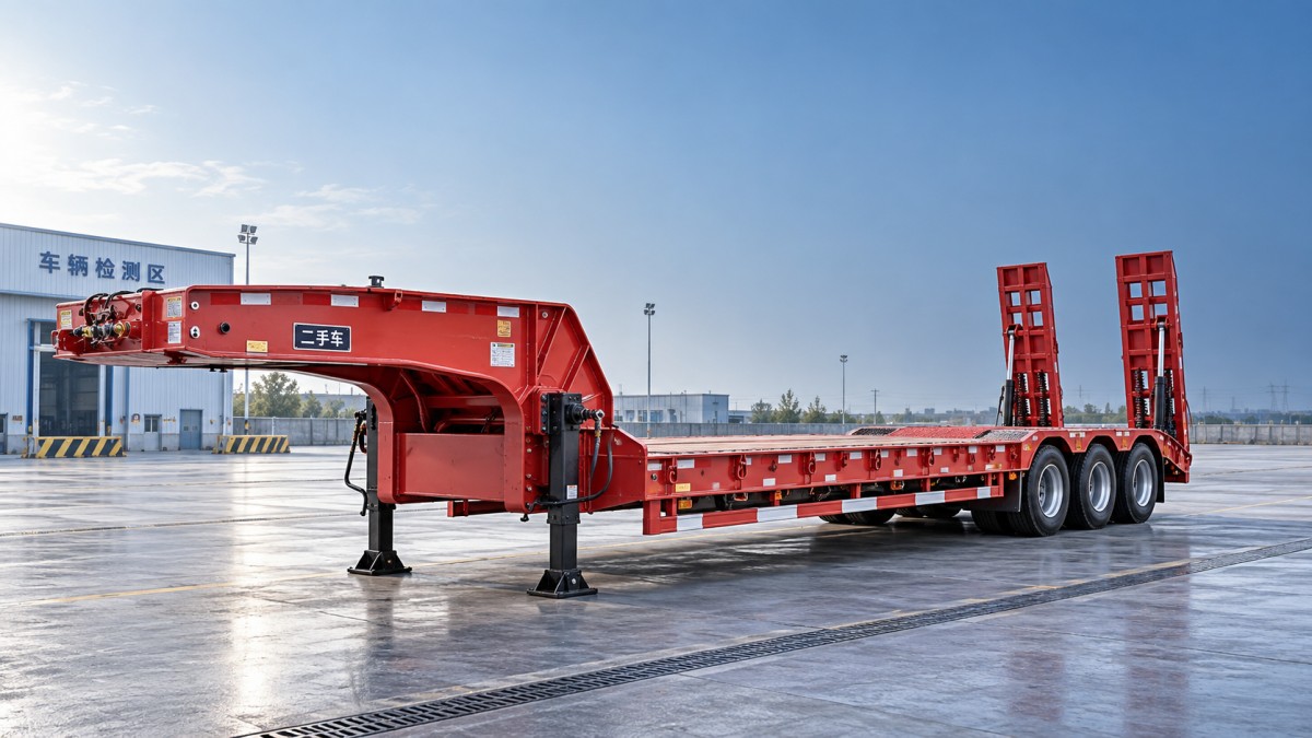 What to inspect before buying a used lowbed trailer for sale Qué inspeccionar antes de comprar un semirremolque de cama baja usado