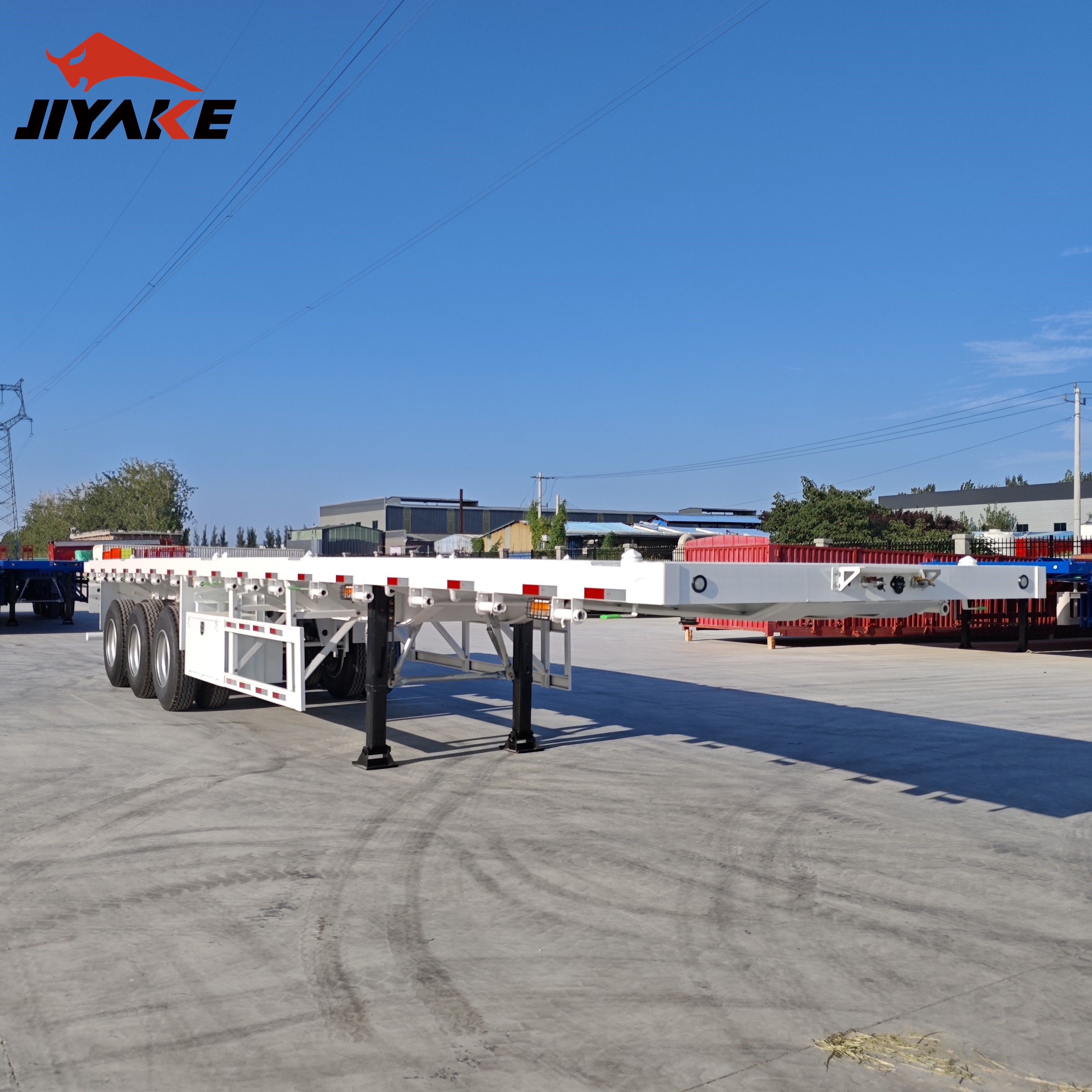 Remolque de plataforma de 3 ejes