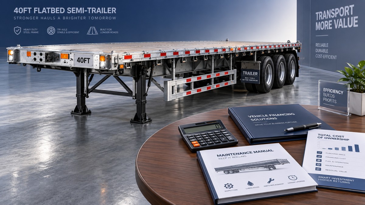 Financing a 40ft Flatbed Trailer: Look Beyond the Monthly Payment Financiar un remolque plataforma de 40 ft: mire más allá de la cuota mensual