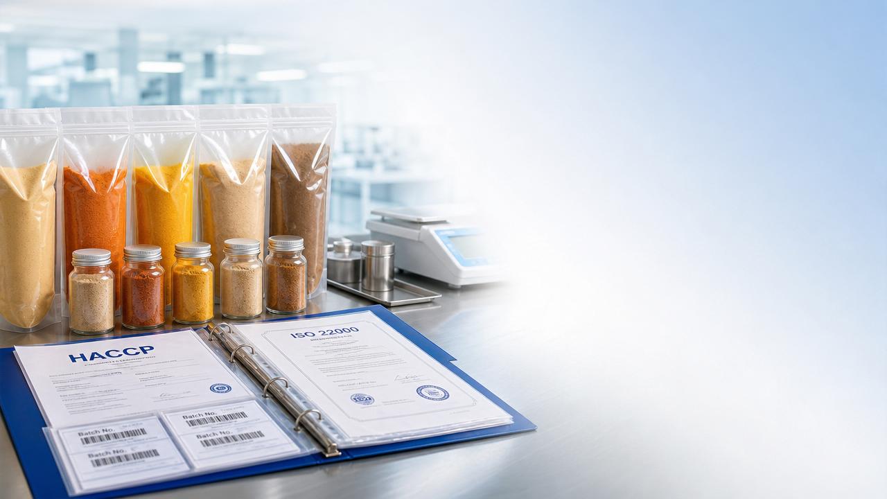 Стандарты безопасности пищевых продуктов: проверка сертификатов сертифицированных экспортёров порошкообразных приправ