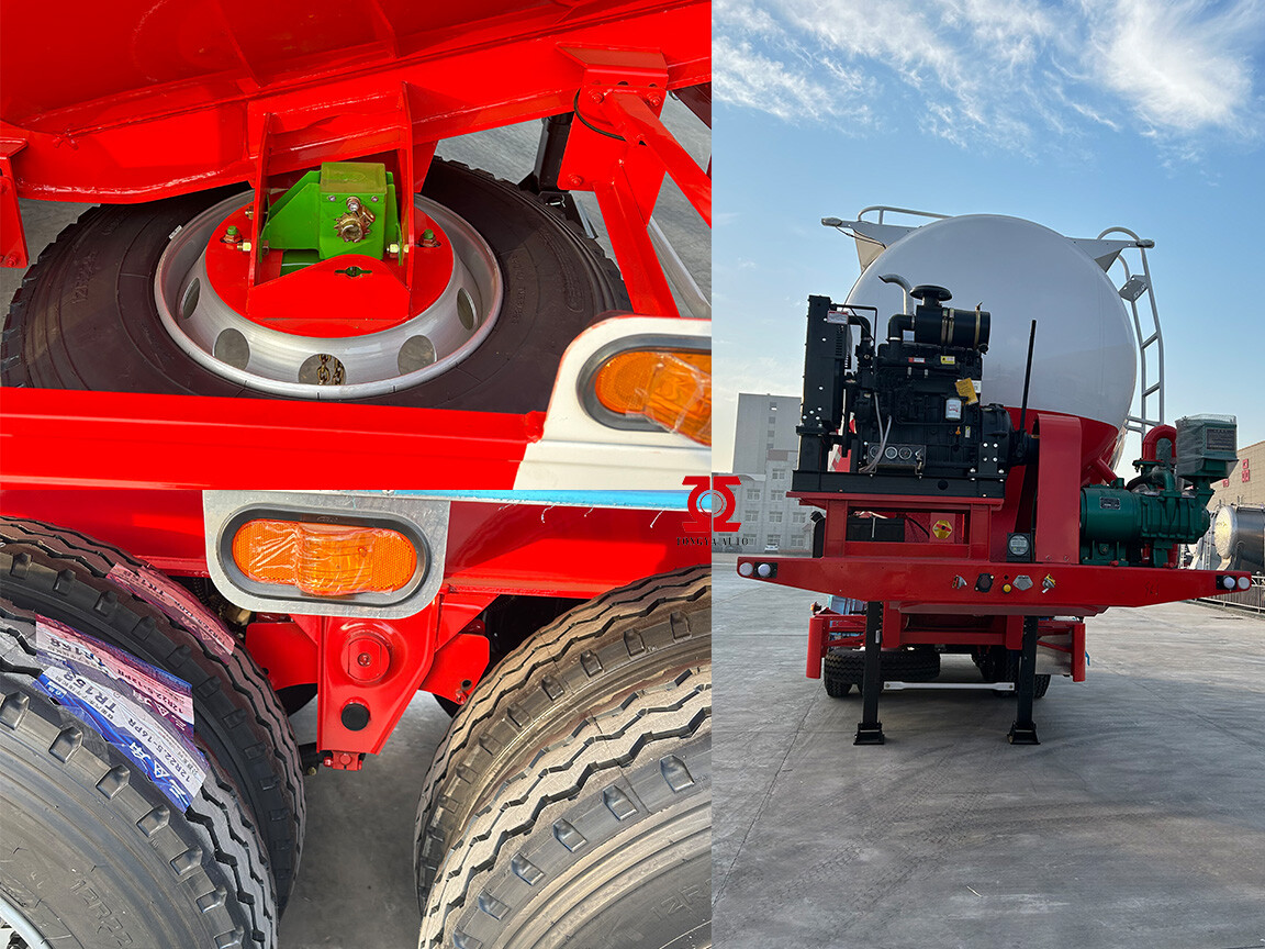 Полуприцеп-цистерна для сыпучих материалов 40T с дизельным двигателем