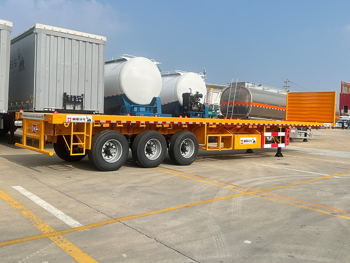 3-осный бортовой полуприцеп с лестницей