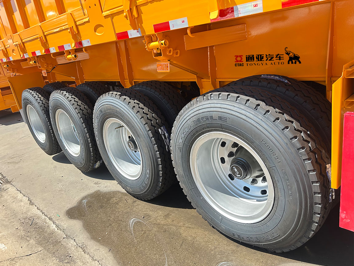 120T 4-осевой полуприцеп с боковой разгрузкой