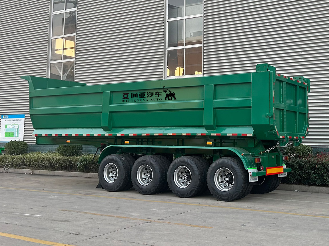 4-осный задний самосвальный полуприцеп