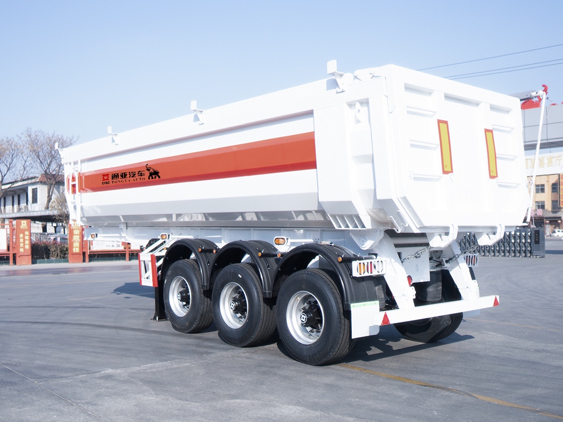 Одноосный самосвальный полуприцеп