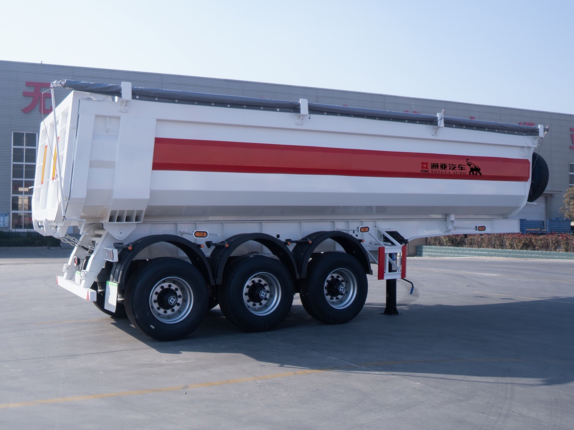 Одноосный самосвальный полуприцеп