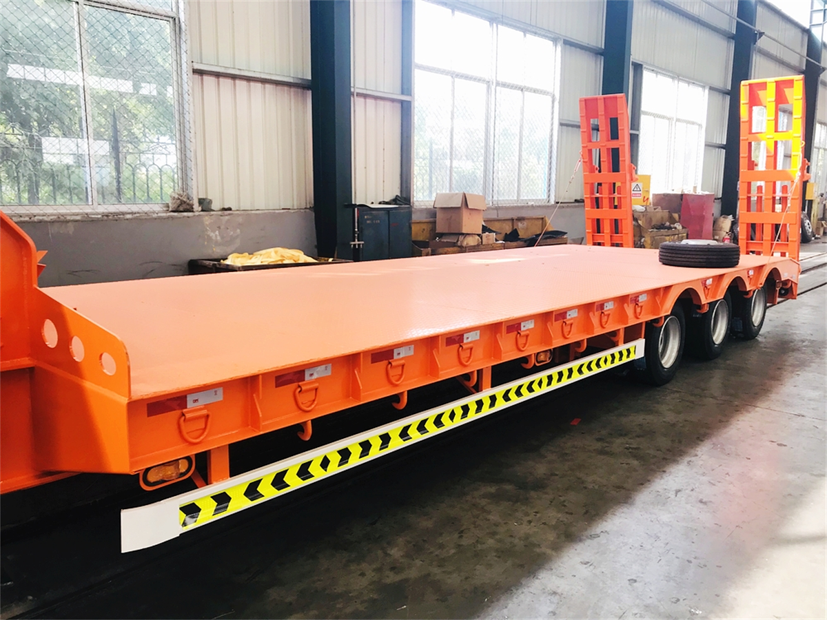 4axles low bed semi trailer
