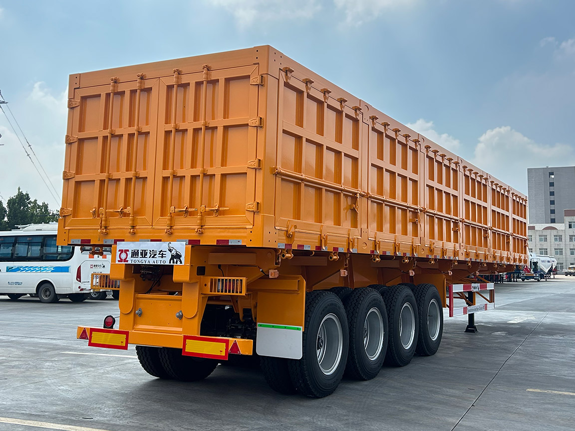 Semi remolque volquete lateral de 4 ejes 120T