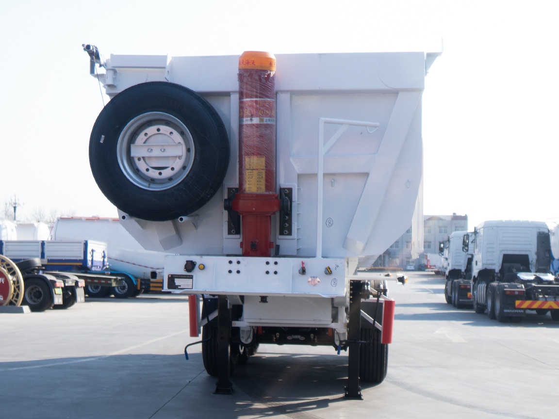 Semirremolque volquete de un solo neumático